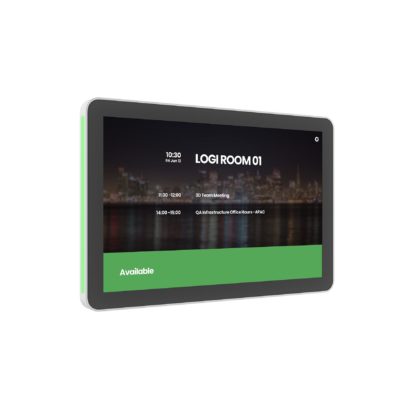 Logitech Tap Scheduler which makes it easy to reserve a meeting in a Framery pod.