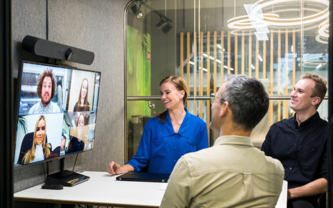 Framery Partners with Logitech for All-In-One Video Conference Setups