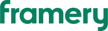 Framery company logo green