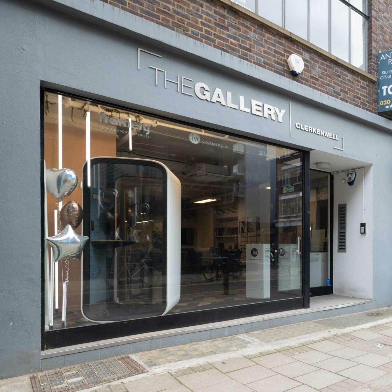 Framery showroom in the Gallery Clerkenwell, London.